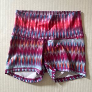 Like new! Prana high waist Luminate athletic shorts hot pants yoga size small